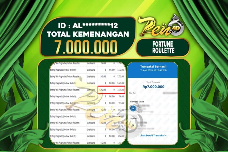 PEN4D $ Kemenangan Jackpot dan Bukti Pembayaran Withdraw Hari Ini 13 APRIL 2025