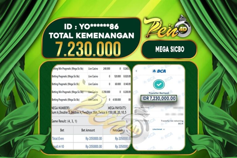 PEN4D $ Kemenangan Jackpot dan Bukti Pembayaran Withdraw Hari Ini 01 JUNI 2025