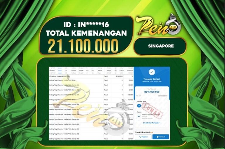 PEN4D $ Kemenangan Jackpot dan Bukti Pembayaran Withdraw Hari Ini 14 AGUSTUS 2025