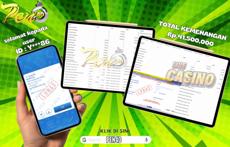 PEN4D $ Kemenangan Jackpot dan Bukti Pembayaran Withdraw Hari Ini 19 NOVEMBER 2025
