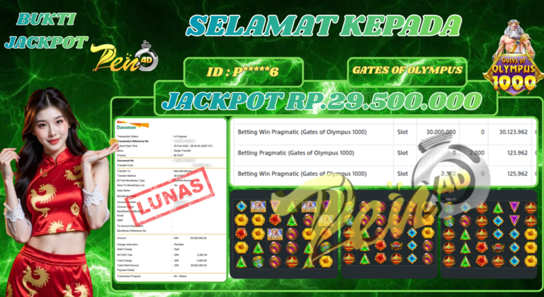 PEN4D $ Kemenangan Jackpot dan Bukti Pembayaran Withdraw Hari Ini 05– FEBRUARY – 2026