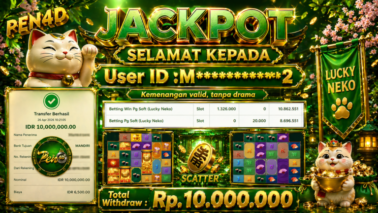 PEN4D – Kemenangan Jackpot Bukti Pembayaran Withdraw Hari Ini (26 April 2026) Oleh PEN4D