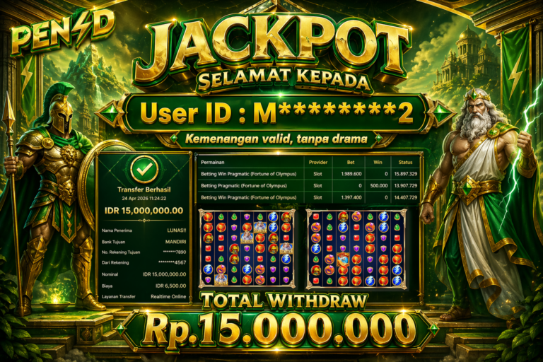 PEN4D – Kemenangan Jackpot Bukti Pembayaran Withdraw Hari Ini (24 April 2026) Oleh PEN4D
