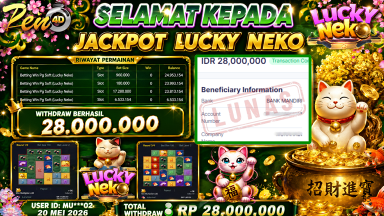 PEN4D – Kemenangan Jackpot Bukti Pembayaran Withdraw Hari Ini (20 Mei 2026) Oleh PEN4D