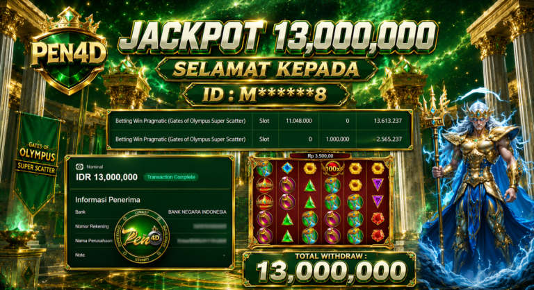 PEN4D – Kemenangan Jackpot Bukti Pembayaran Withdraw Hari Ini (25 Mei 2026) Oleh PEN4D