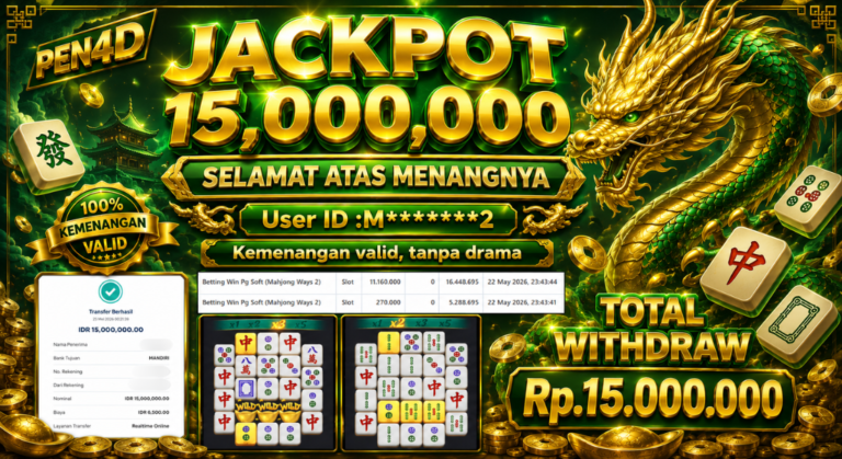 PEN4D – Kemenangan Jackpot Bukti Pembayaran Withdraw Hari Ini (23 Mei 2026) Oleh PEN4D