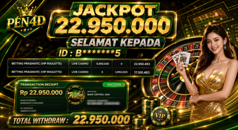 PEN4D – Kemenangan Jackpot Bukti Pembayaran Withdraw Hari Ini (07 JULI 2026) Oleh PEN4D