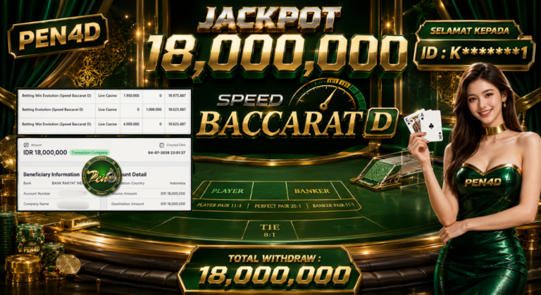 PEN4D – Kemenangan Jackpot Bukti Pembayaran Withdraw Hari Ini (04 JULI 2026) Oleh PEN4D