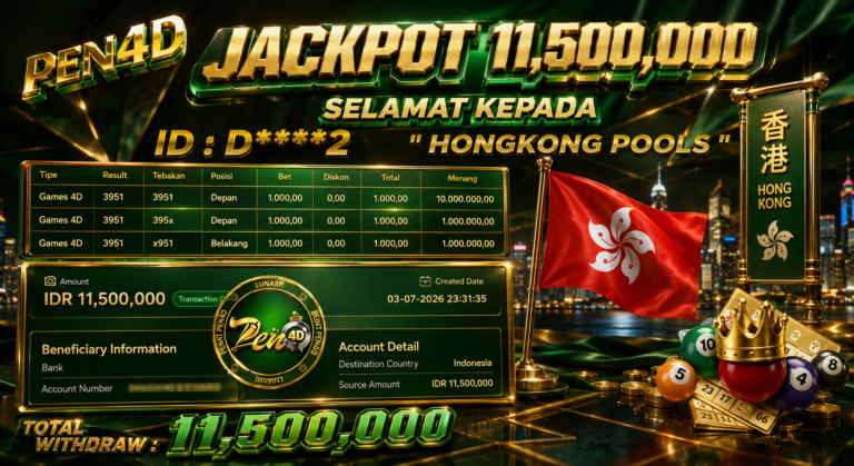 PEN4D – Kemenangan Jackpot Bukti Pembayaran Withdraw Hari Ini (03 JULI 2026) Oleh PEN4D